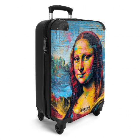 Koffer - Kleurrijke Mona Lisa in graffiti stijl-2