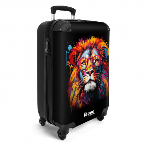 Koffer - Kleurrijke leeuw in graffiti stijl-2