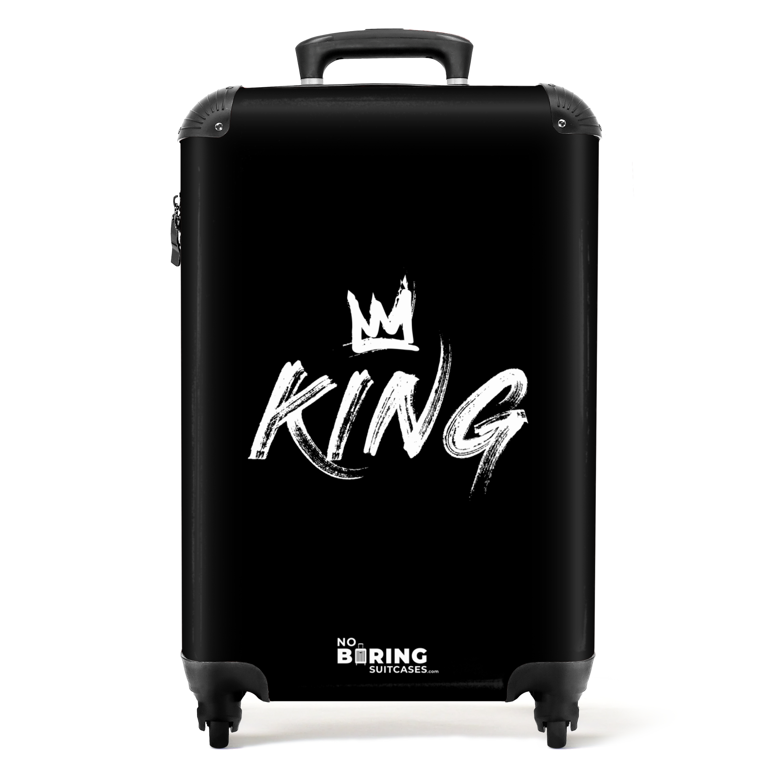 Koffer - 'King' en kroon geschreven in graffiti stijl