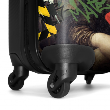 Koffer - Mona Lisa omringd door kleurrijke graffiti-6