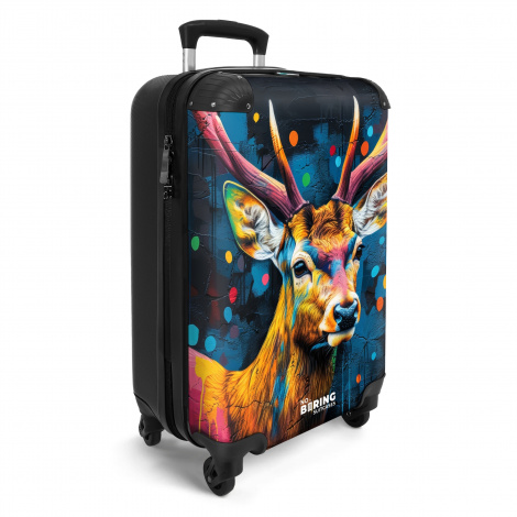 Koffer - Hert met gewei in graffiti stijl-2