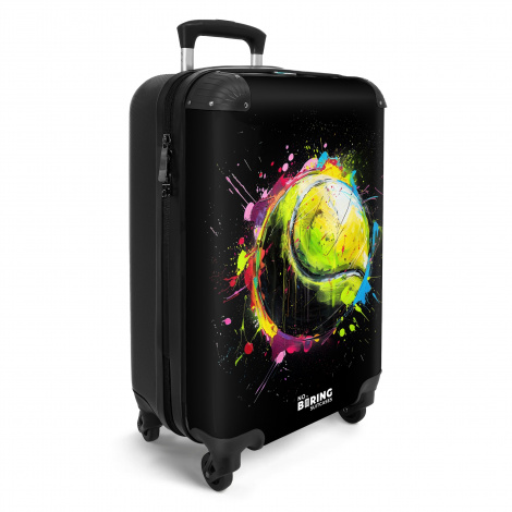 Koffer - Tennisbal met graffiti-2