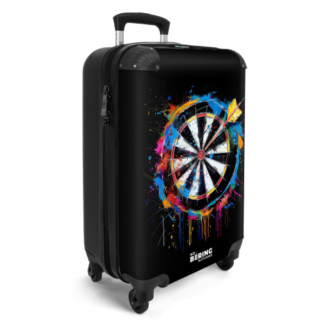 Koffer - Dartbord met graffiti-2