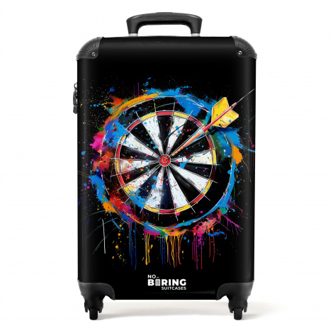 Koffer - Dartbord met graffiti