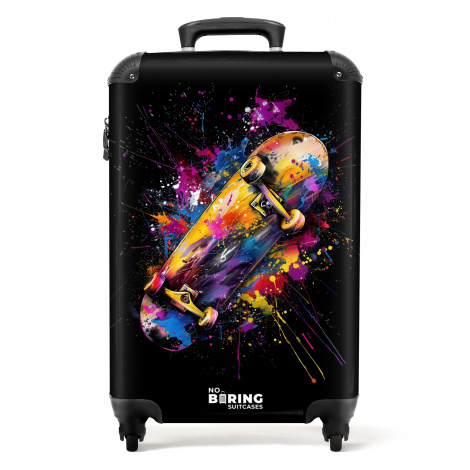Koffer - Skateboard met graffiti
