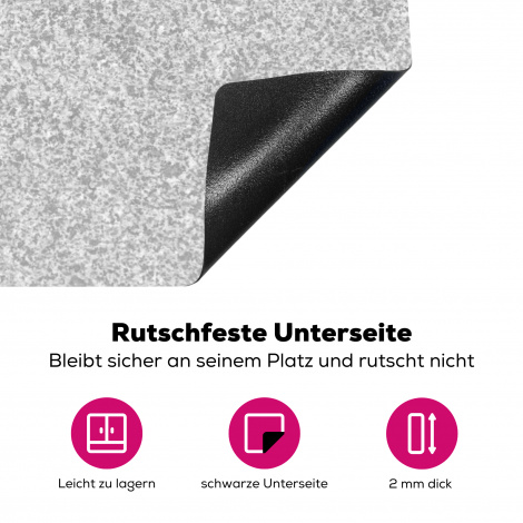 Herdabdeckplatte - Granit - Struktur - Grau - Design-4