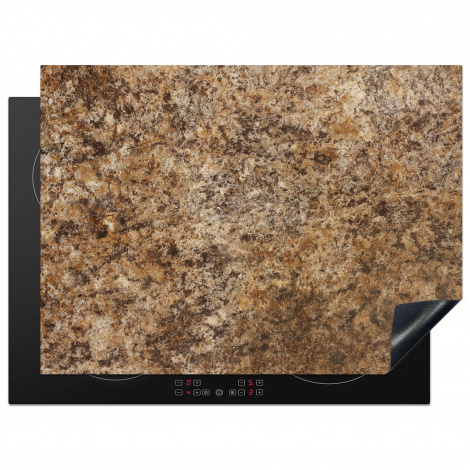 Herdabdeckplatte - Granit - Design - Struktur - Stein - Braun