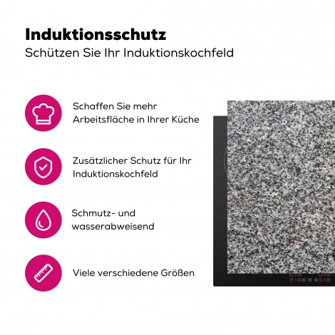 Herdabdeckplatte - Granit - Industriell - Design - Grau-3