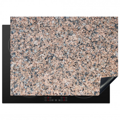 Herdabdeckplatte - Granit - Stein - Muster - Design - Braun - Grau