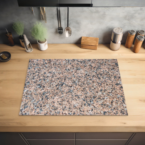 Herdabdeckplatte - Granit - Stein - Muster - Design - Braun - Grau-2