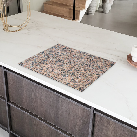 Herdabdeckplatte - Granit - Stein - Muster - Design - Braun - Grau-6