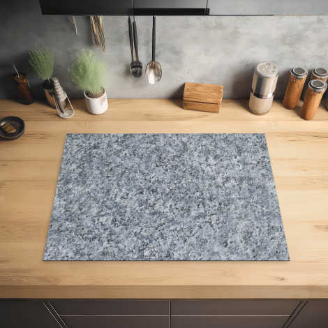Herdabdeckplatte - Granit - Stein - Muster - Design - Grau-2