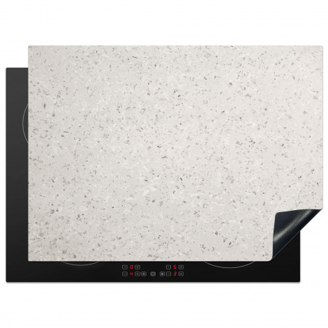 Protège-plaque à induction - Granit - Gris - Motif - Design - Blanc