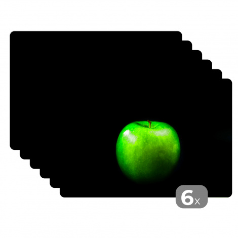 Premium placemats (6 stuks) - Groene appel - 45x30 cm-1