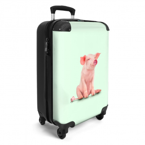 Koffer - Varken - Roze - Stopcontact - Dieren-2