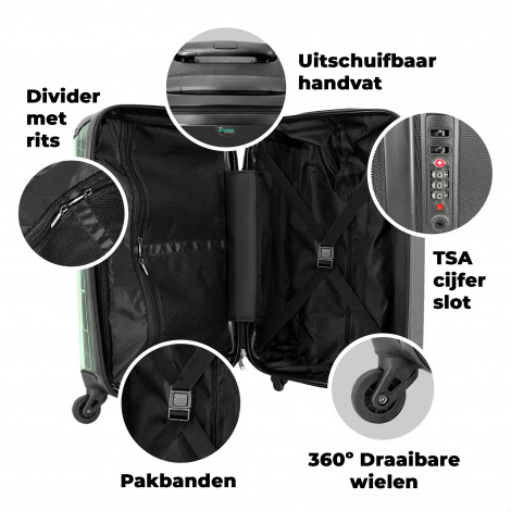 Koffer - Varken - Roze - Bril - Stopcontact - Dieren-4