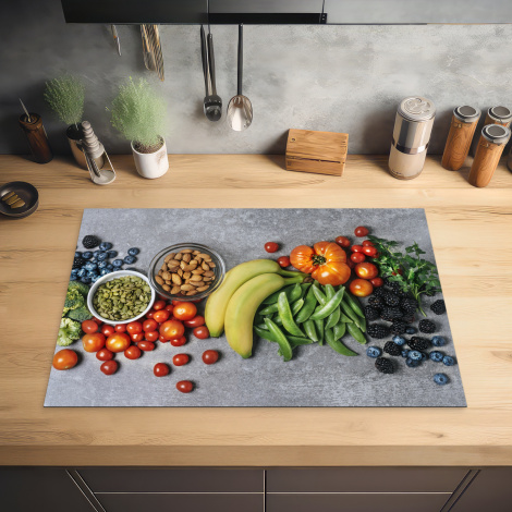Inductie beschermer - Groente - Fruit - Grijs-2