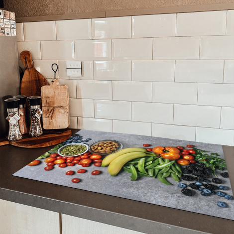 Inductie beschermer - Groente - Fruit - Grijs-5