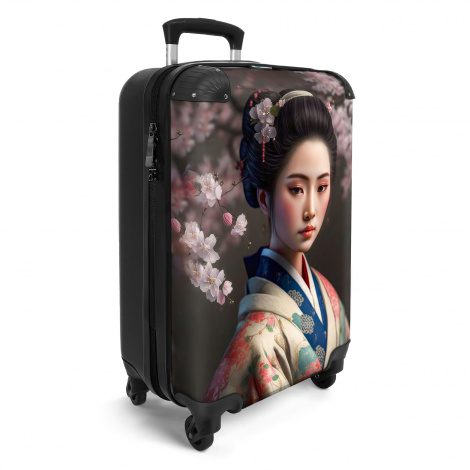 Koffer - Vrouw - Sakura - Kimono - Aziatisch - Portret-2
