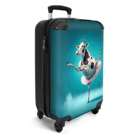 Koffer - Koe - Ballet - Portret - Blauw - Dieren - Kind-2