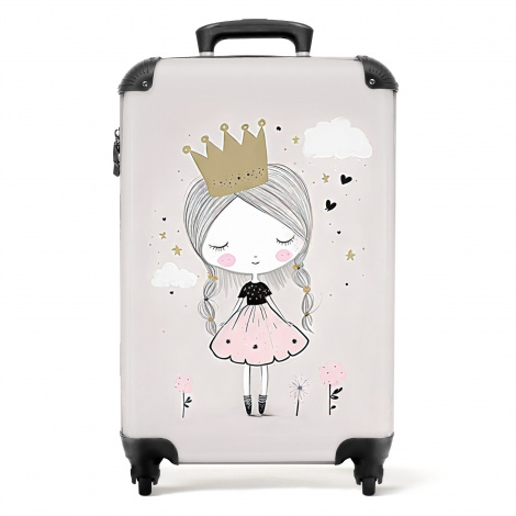Koffer - Prinses met vlechtjes