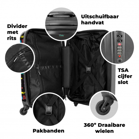 Koffer - Monster - Kleuren - Kinderen - Ruimte-4