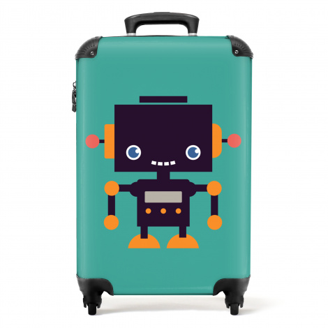 Koffer - Talking robot groen