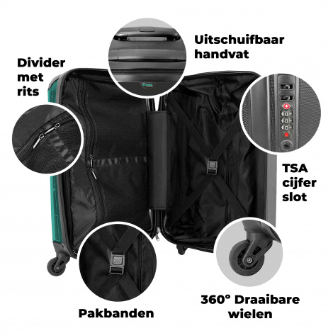 Koffer - Talking robot groen-4