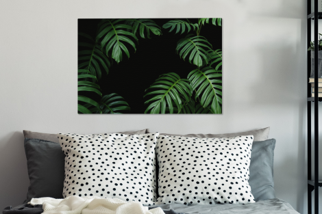 Canvas schilderij - Jungle - Planten - Monstera-3