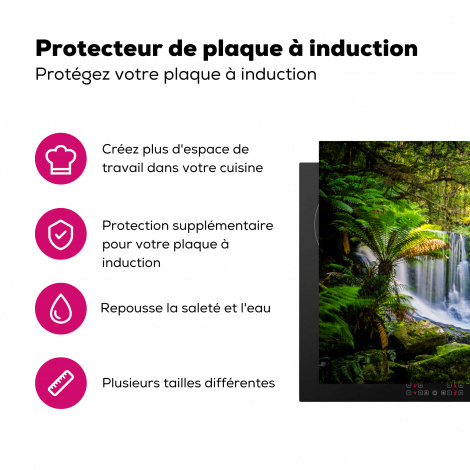 Protège-plaque à induction - Jungle - Chute d'eau - Australie - Plantes - Nature-3