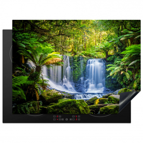 Herdabdeckplatte - Dschungel - Wasserfall - Australien - Pflanzen - Natur