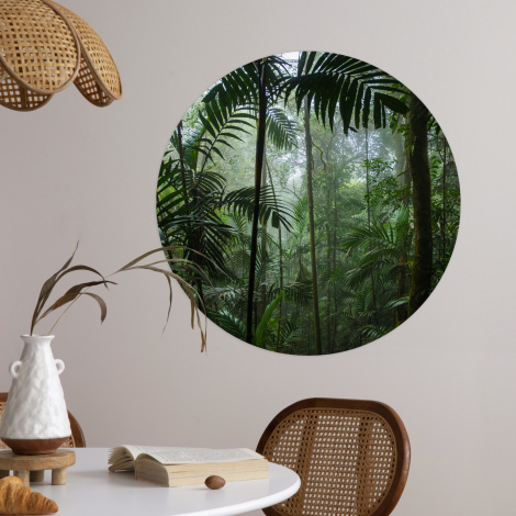 Behangcirkel - Regenwoud - Tropisch - Jungle - Bomen - Planten-4