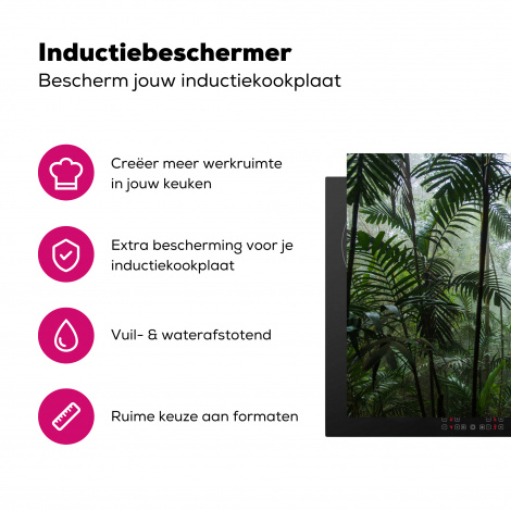 Inductiebeschermer - Regenwoud - Tropisch - Jungle - Bomen - Planten-3