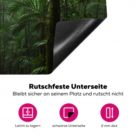 Herdabdeckplatte - Regenwald - Tropisch - Dschungel - Bäume - Pflanzen-4
