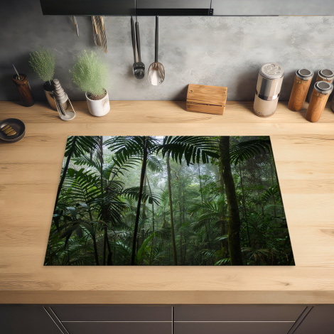 Herdabdeckplatte - Regenwald - Tropisch - Dschungel - Bäume - Pflanzen-2