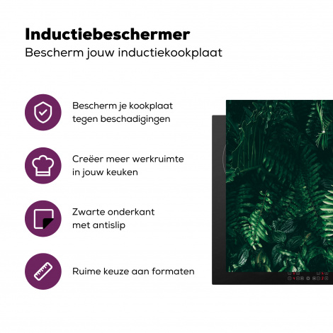 Inductiebeschermer - Bladeren - Jungle - Natuur - Tropisch - Planten-3