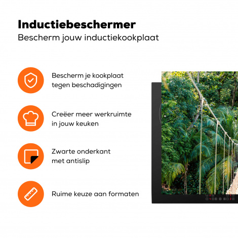 Inductiebeschermer - Jungle - Palmboom - Brug - Natuur - Planten-3