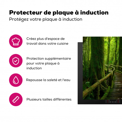 Protège-plaque à induction - Jungle - Pont - Mousse - Nature - Tropical-3
