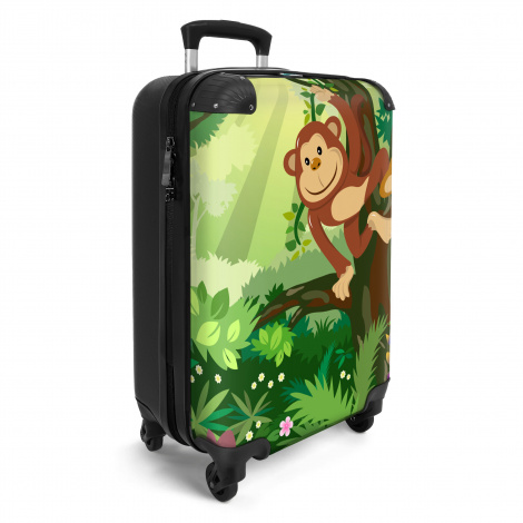 Koffer - Aap - Jungle - Jongens - Meisjes - Bloemen - Kids-2