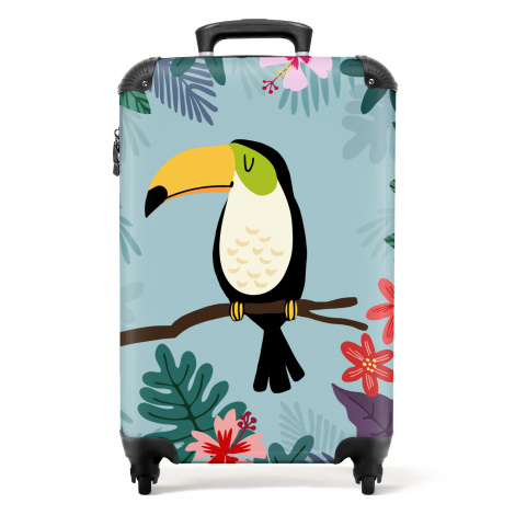 Koffer - Toekan - Planten - Bloemen - Kinderen - Dieren - Kids