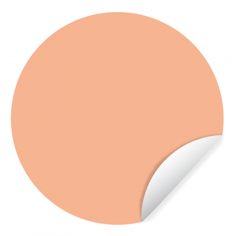 Behangcirkel - Abrikoos - Roze - Pastel - Effen - Oranje