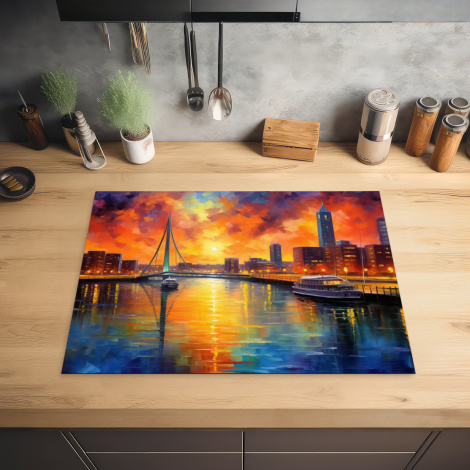 Inductiebeschermer - Rotterdam - Architectuur - Zonsondergang - Kunst - Nederland-2