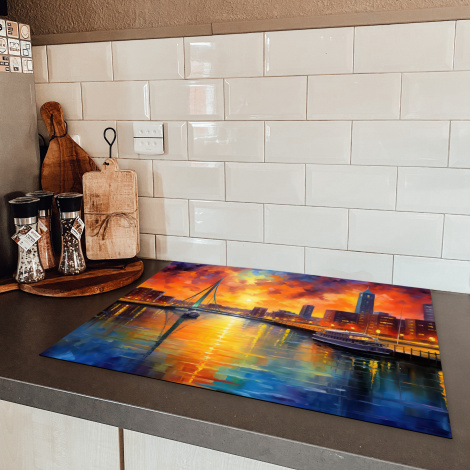 Inductiebeschermer - Rotterdam - Architectuur - Zonsondergang - Kunst - Nederland-5