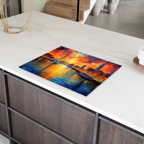 Inductiebeschermer - Rotterdam - Architectuur - Zonsondergang - Kunst - Nederland-6