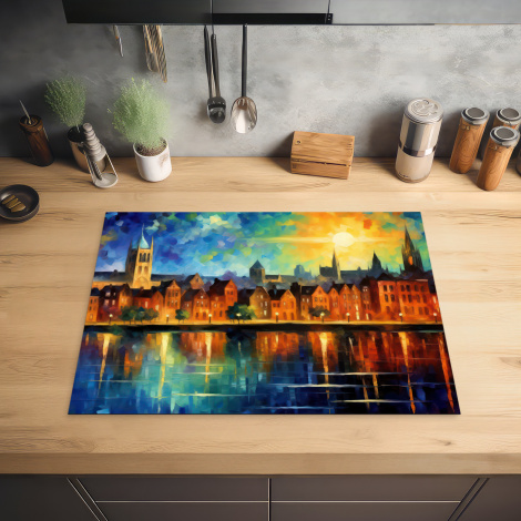 Inductiebeschermer - Nijmegen - Zonsondergang - Nederland - Stad-2