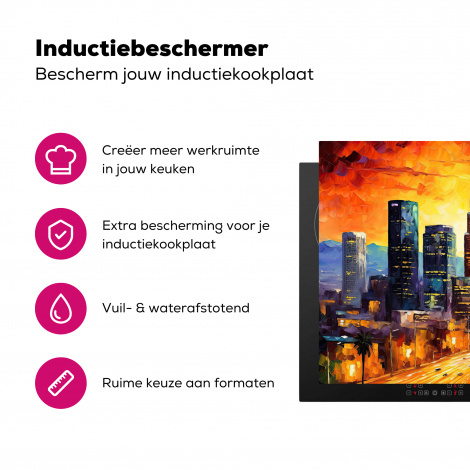 Inductiebeschermer - Los Angeles - Wereldstad - Kunst - Amerika-3