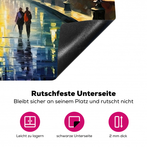 Herdabdeckplatte - Rom - Stadt - Kunst - Nacht-4