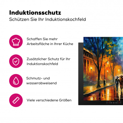Herdabdeckplatte - Paris - Eiffelturm - Kunst - Städte-3