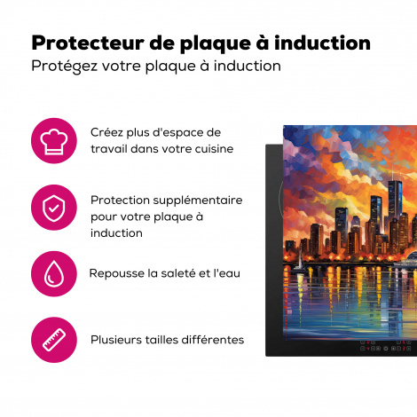 Protège-plaque à induction - Toronto - Skyline - Coucher de soleil - Villes-3