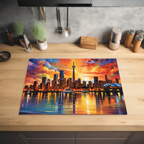 Inductiebeschermer - Toronto - Skyline - Zonsondergang - Steden-2